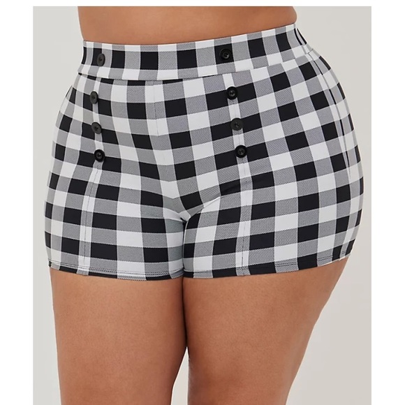TORRID NWT RETRO GINGHAM SWIM TO & ULTRA HIGH WAIST SWIM SHORT - Picture 3 of 10